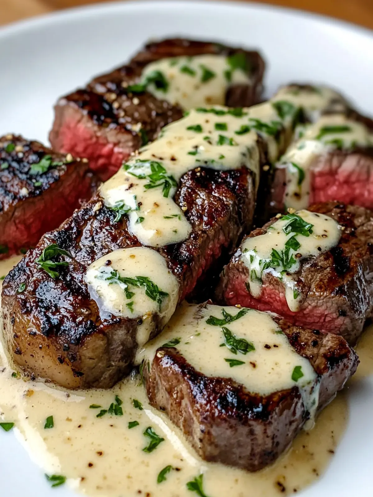 Garlic Butter Steak With Parmesan Cream Sauce: Pure Comfort! 3 Garlic Butter Steak With Parmesan Cream Sauce