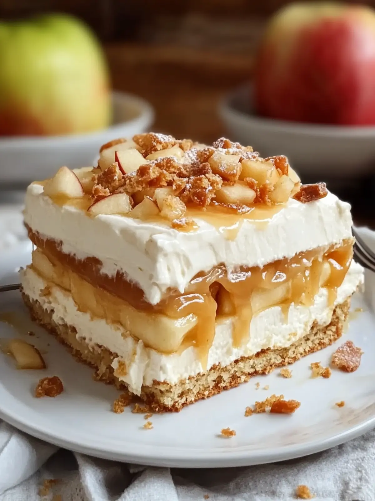 Delicious Caramel Apple Eclair Cake for Sweet Treat Lovers 4 Caramel Apple Eclair Cake