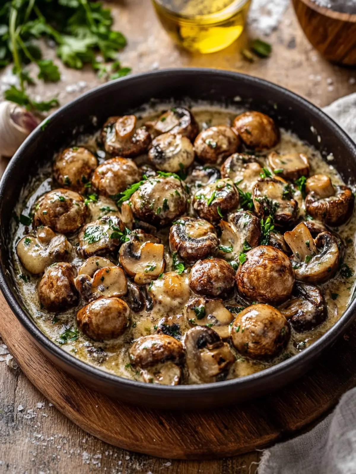 Creamy Garlic Butter Tuscan Mushrooms for Comforting Dinners 4 Creamy Garlic Butter Tuscan Mushrooms