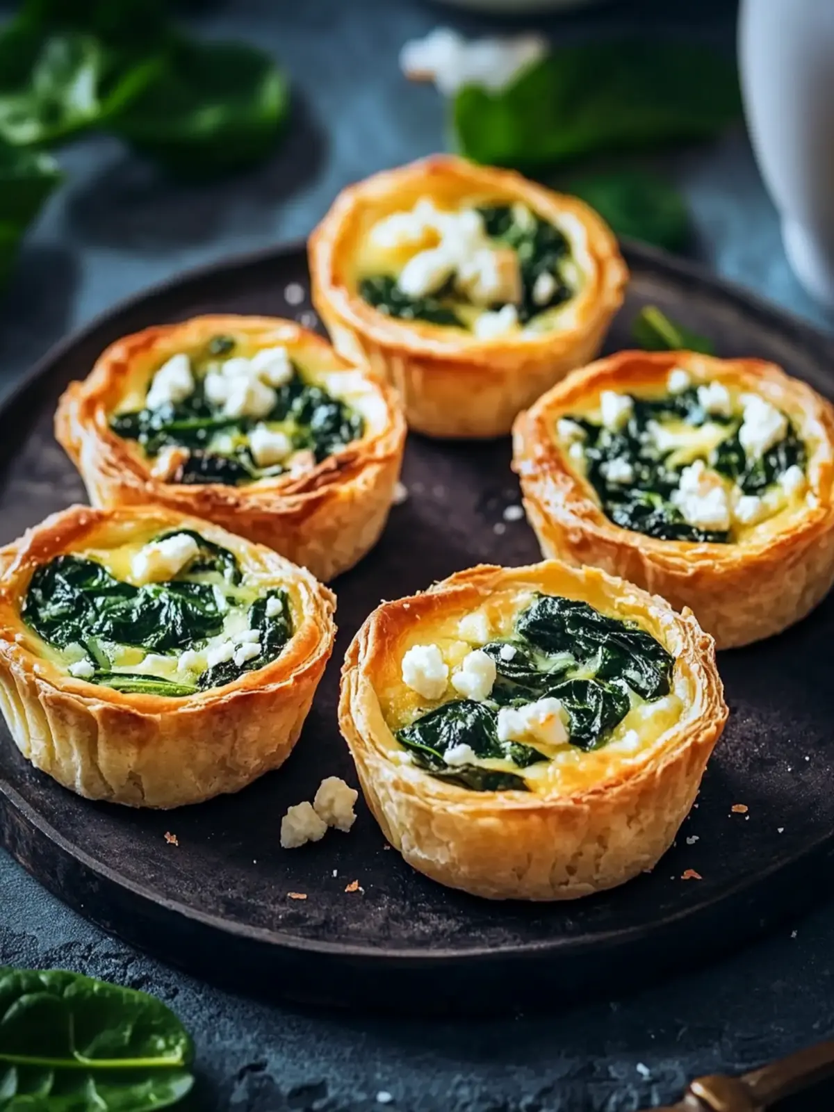 Mini-Quiches mit Spinat und Feta: Healthy Bites for Any Day 4 Mini-Quiches mit Spinat und Feta