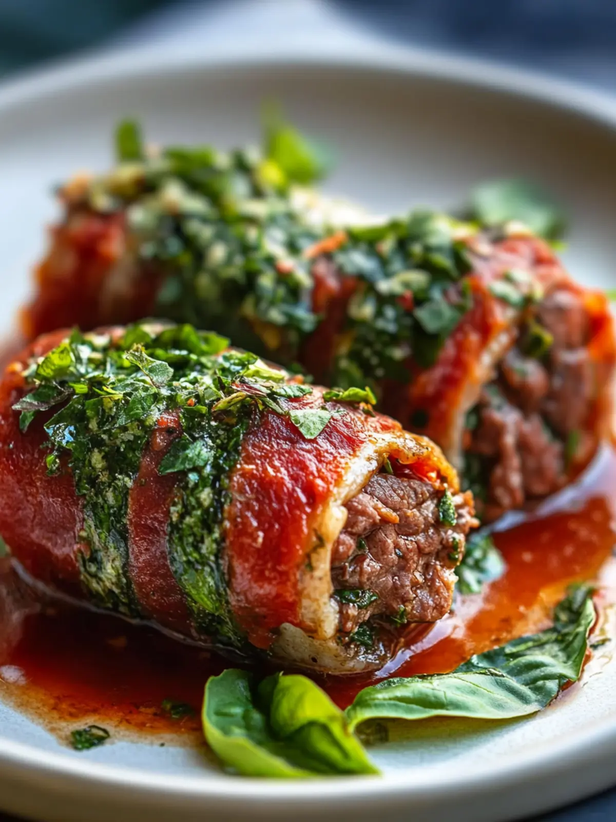 Herb-Infused Beef Braciole Delight: Roll into Flavor Bliss 2 Herb-Infused Beef Braciole Delight