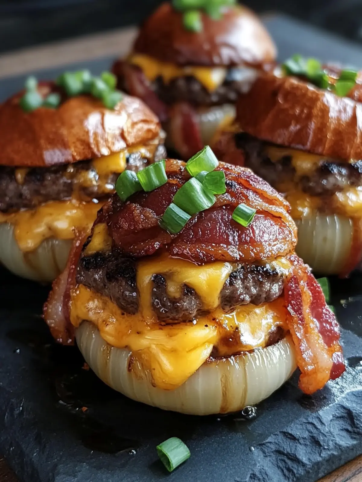 Firecracker Bacon Cheddar Cheeseburger Stuffed Onion Bombs Delight 2 Firecracker Bacon Cheddar Cheeseburger Stuffed Onion Bombs