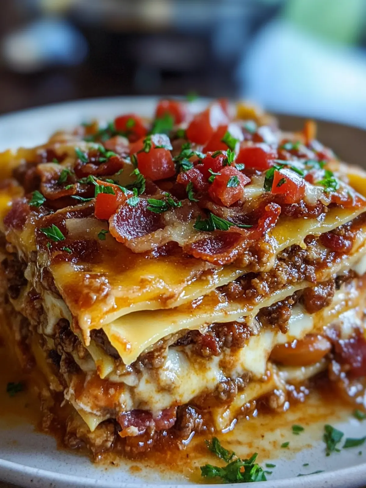 BBQ Bacon Cheeseburger Lasagna: A Flavor-Packed Family Favorite 3 BBQ Bacon Cheeseburger Lasagna