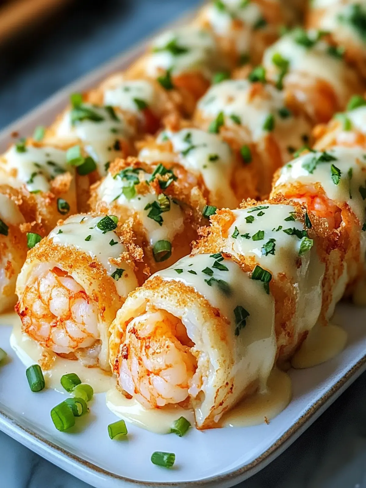 Irresistible Crab Shrimp Queso Fiesta Rolls Recipe for Parties 2 Crab Shrimp Queso Fiesta Rolls Recipe