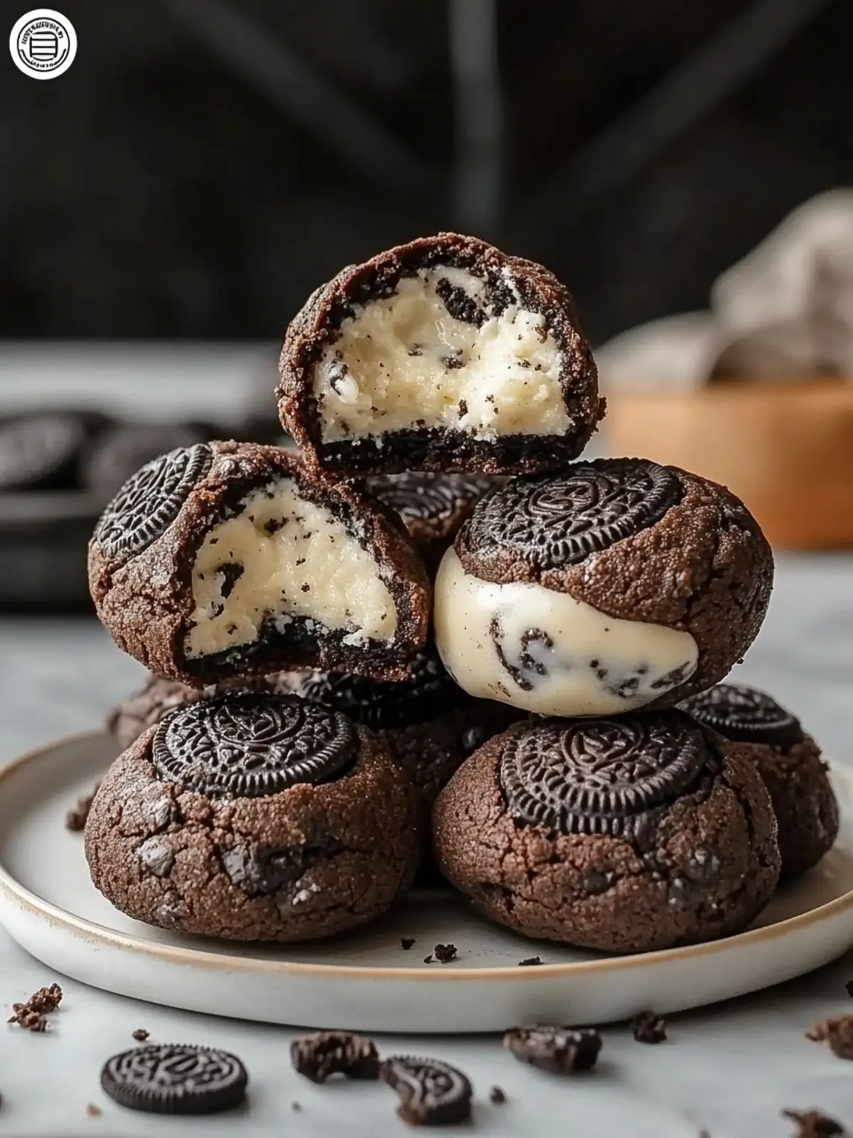 Oreo Cheesecake Cookie Bombs: A Creamy Decadent Delight 2 Oreo Cheesecake Cookie Bombs