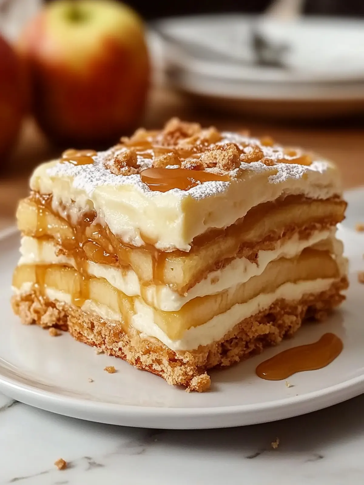 Delicious Caramel Apple Eclair Cake for Sweet Treat Lovers 3 Caramel Apple Eclair Cake