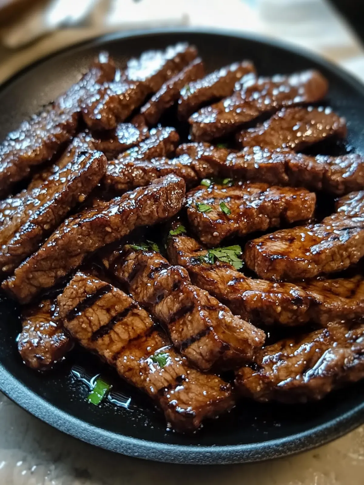Grill Pan Honey Glazed Steak Strips for Easy Dinner Bliss 5 Grill Pan Honey Glazed Steak Strips