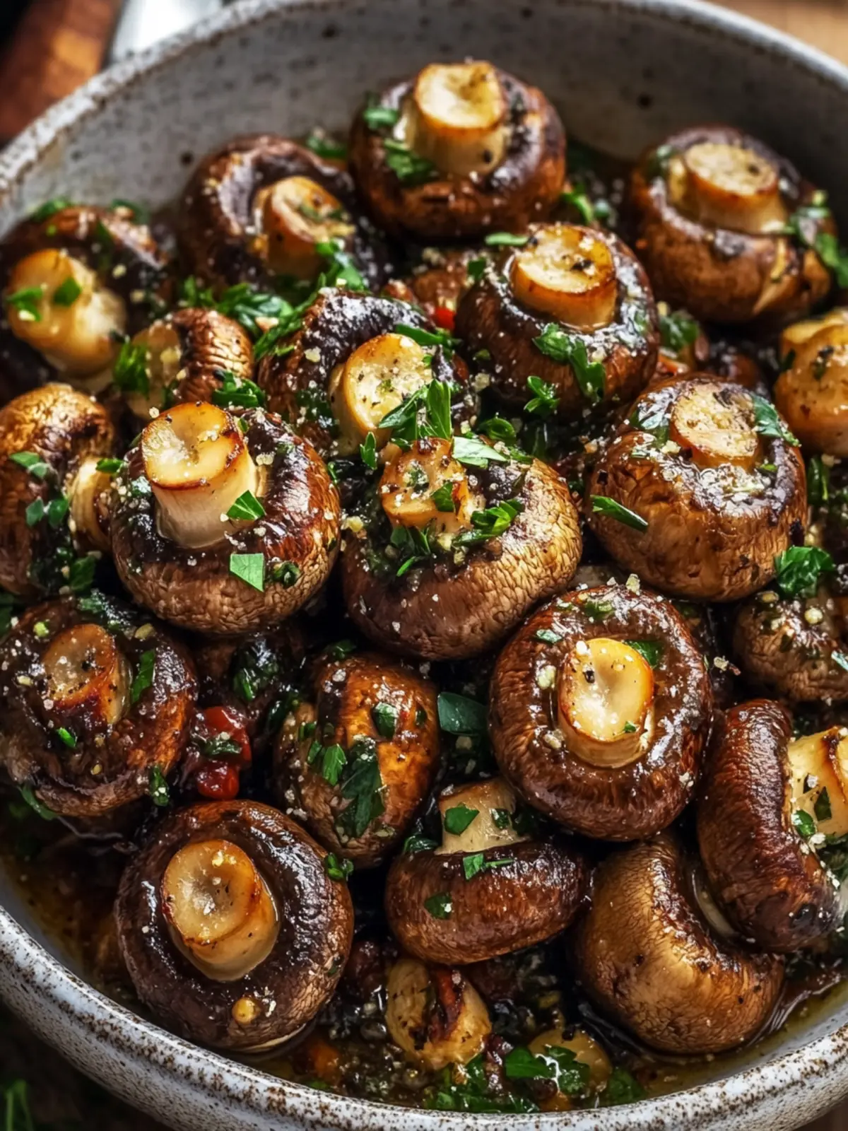 Steakhouse Garlic Butter Mushrooms You'll Crave Again and Again 2 Steakhouse Garlic Butter Mushrooms