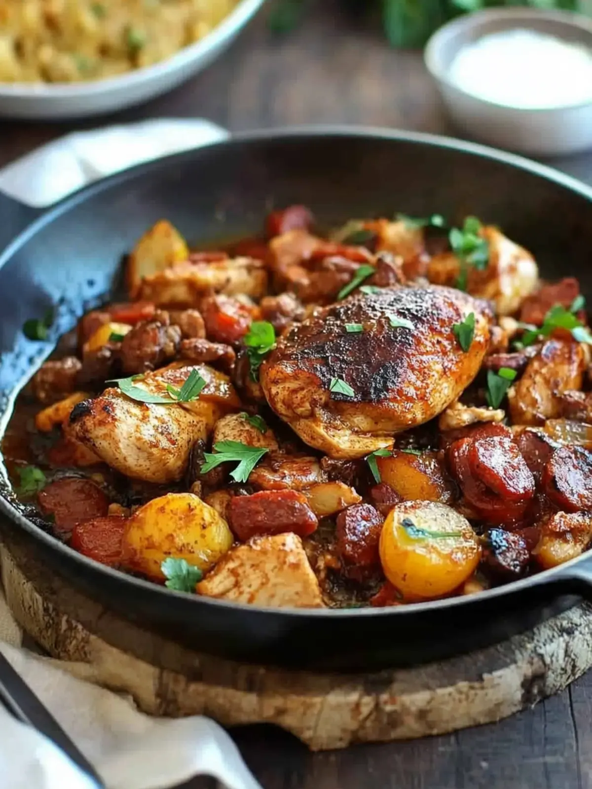 One Pan Pollo Español con Chorizo for a Flavor-Packed Feast 3 Pollo español con chorizo en una sola sartén