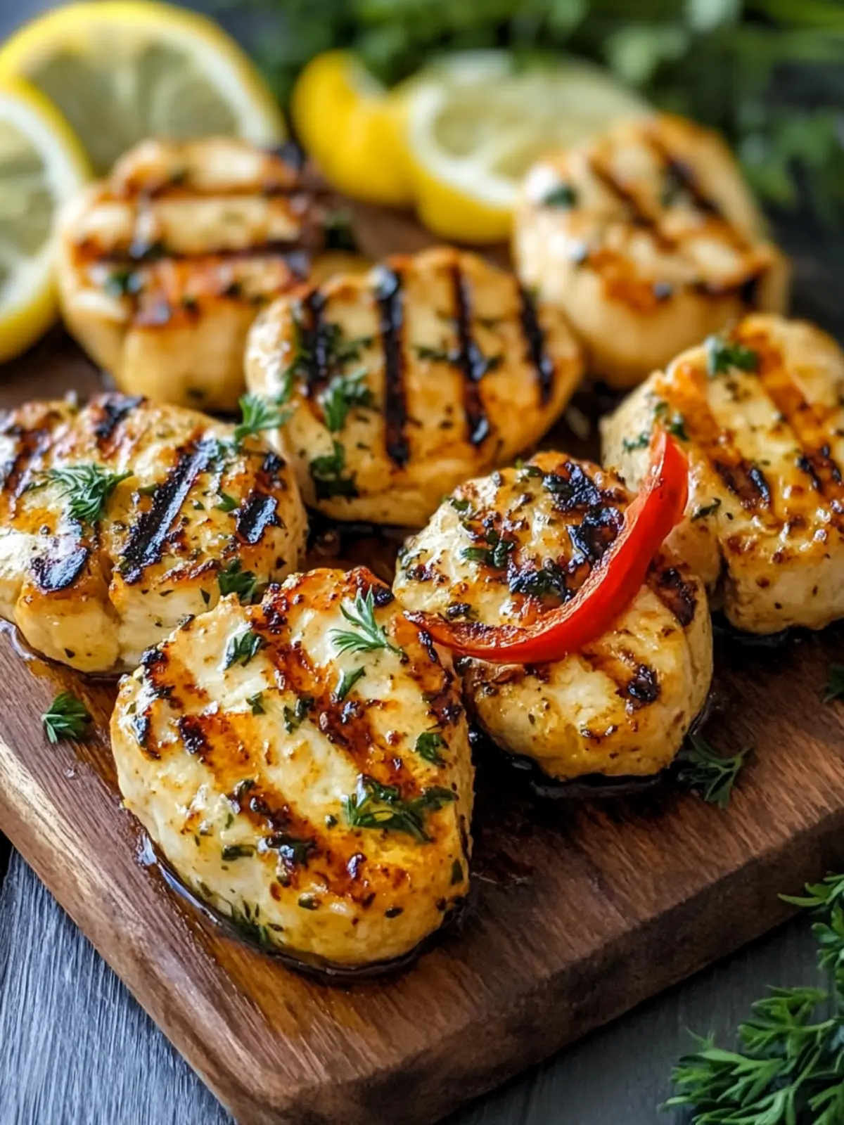 Savor Summer with Herb-Marinated Juicy Keto Chicken Delight 5 Kräuter-marinierter saftiger gegrillter Keto-Hühnchen für den Sommer