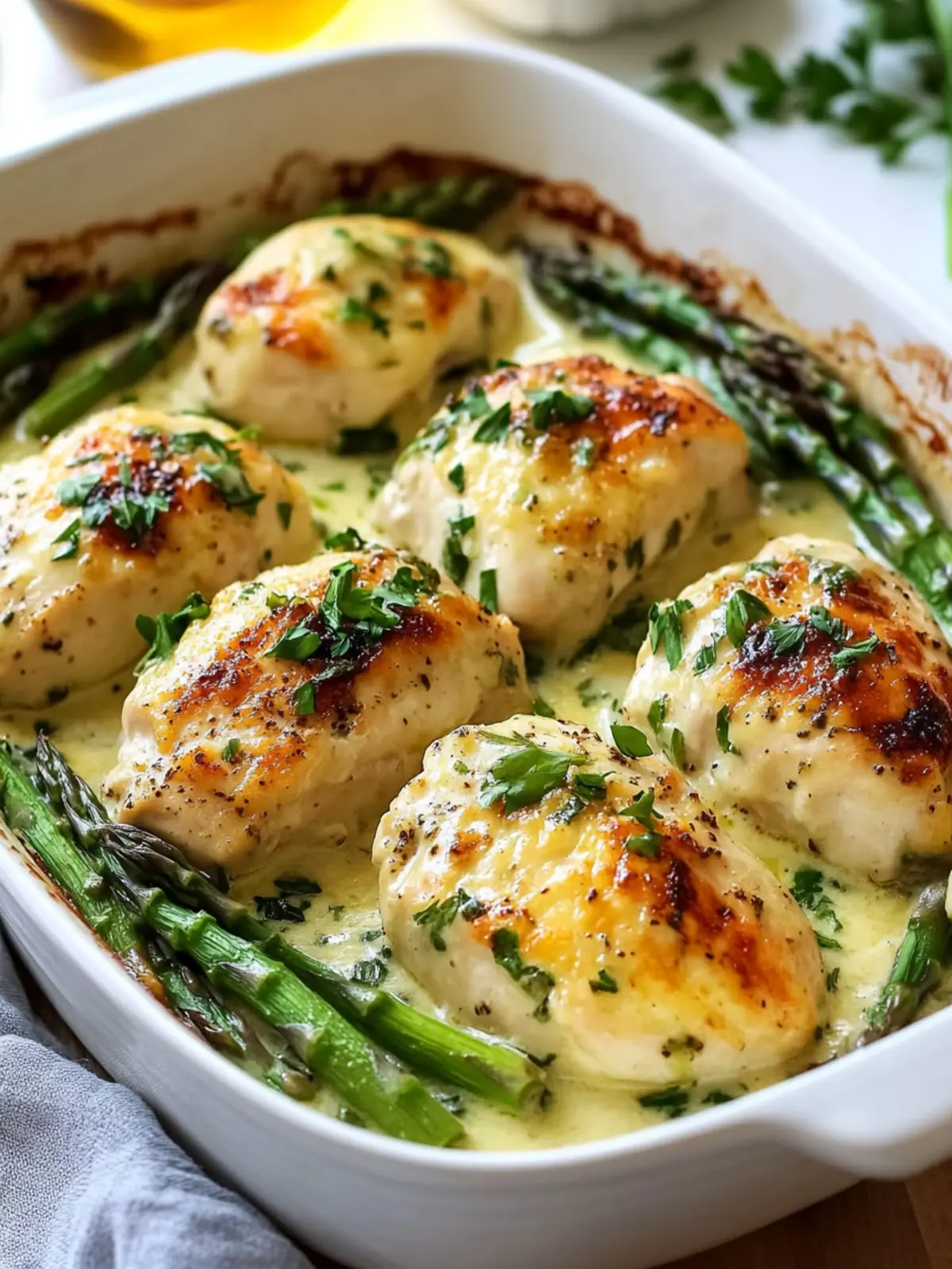 Creamy Baked Chicken and Asparagus for Cozy Family Nights 3 Creamy Baked Chicken and Asparagus