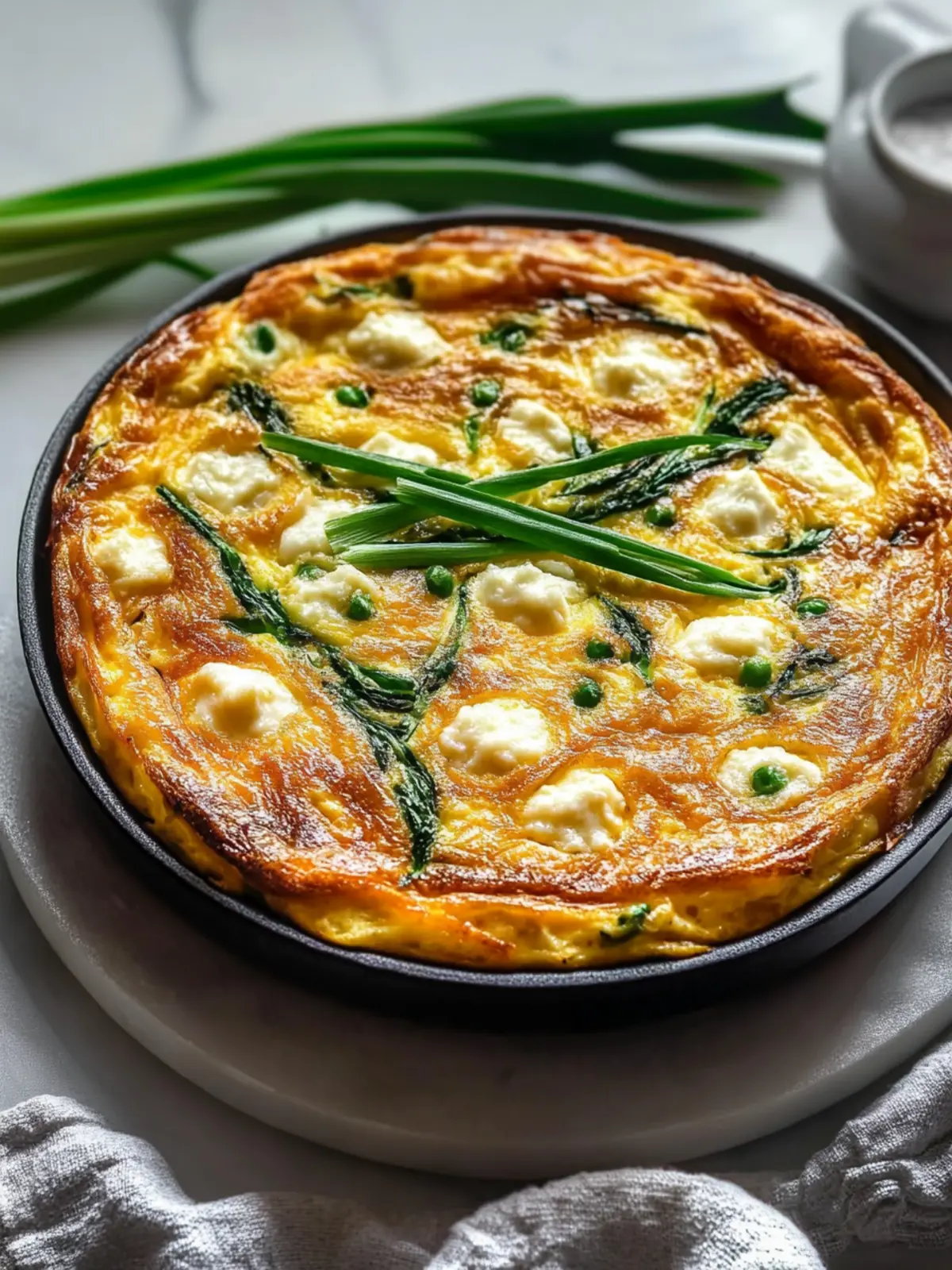 Delicious Spring Onion and Goat Cheese Frittata Recipe To Love 2 Spring Onion and Goat Cheese Frittata