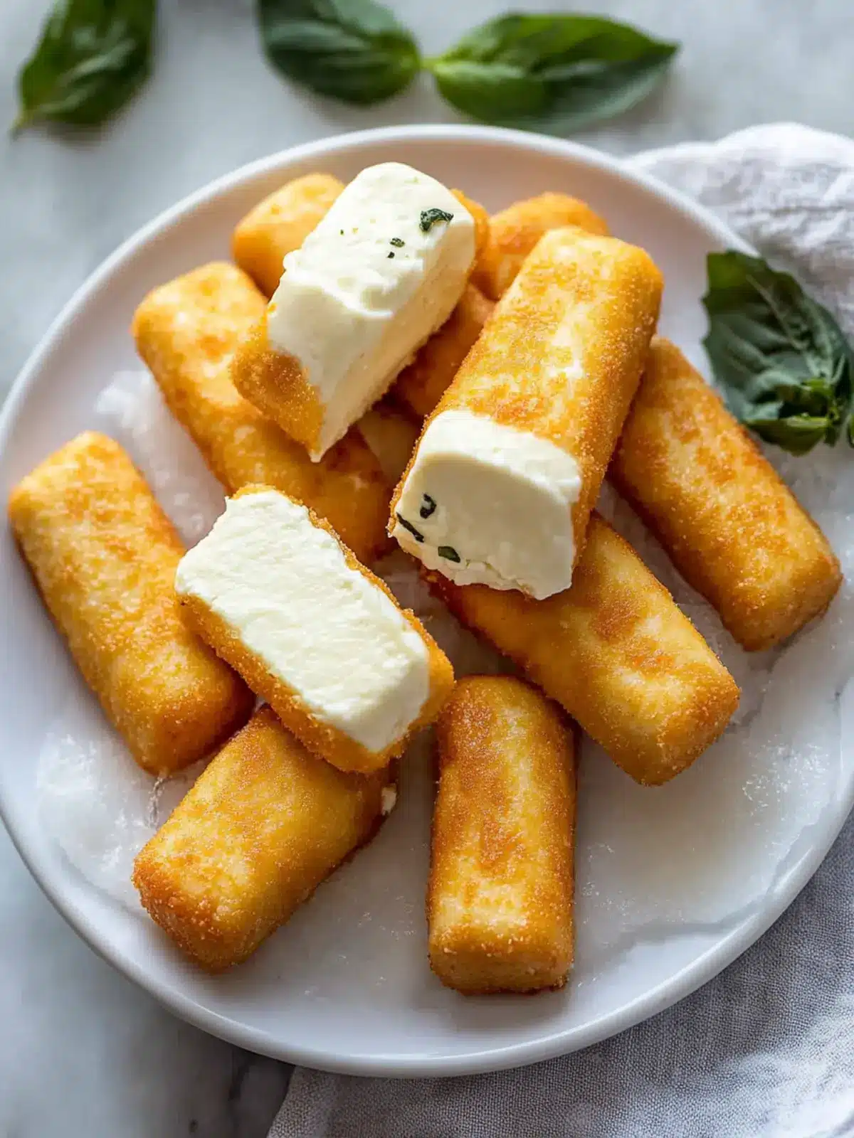 Crispy Palitos de Queso Mozzarella Perfect for Parties 2 Palitos de queso mozzarella
