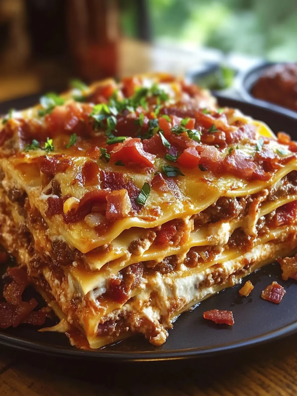 BBQ Bacon Cheeseburger Lasagna: A Flavor-Packed Family Favorite 5 BBQ Bacon Cheeseburger Lasagna