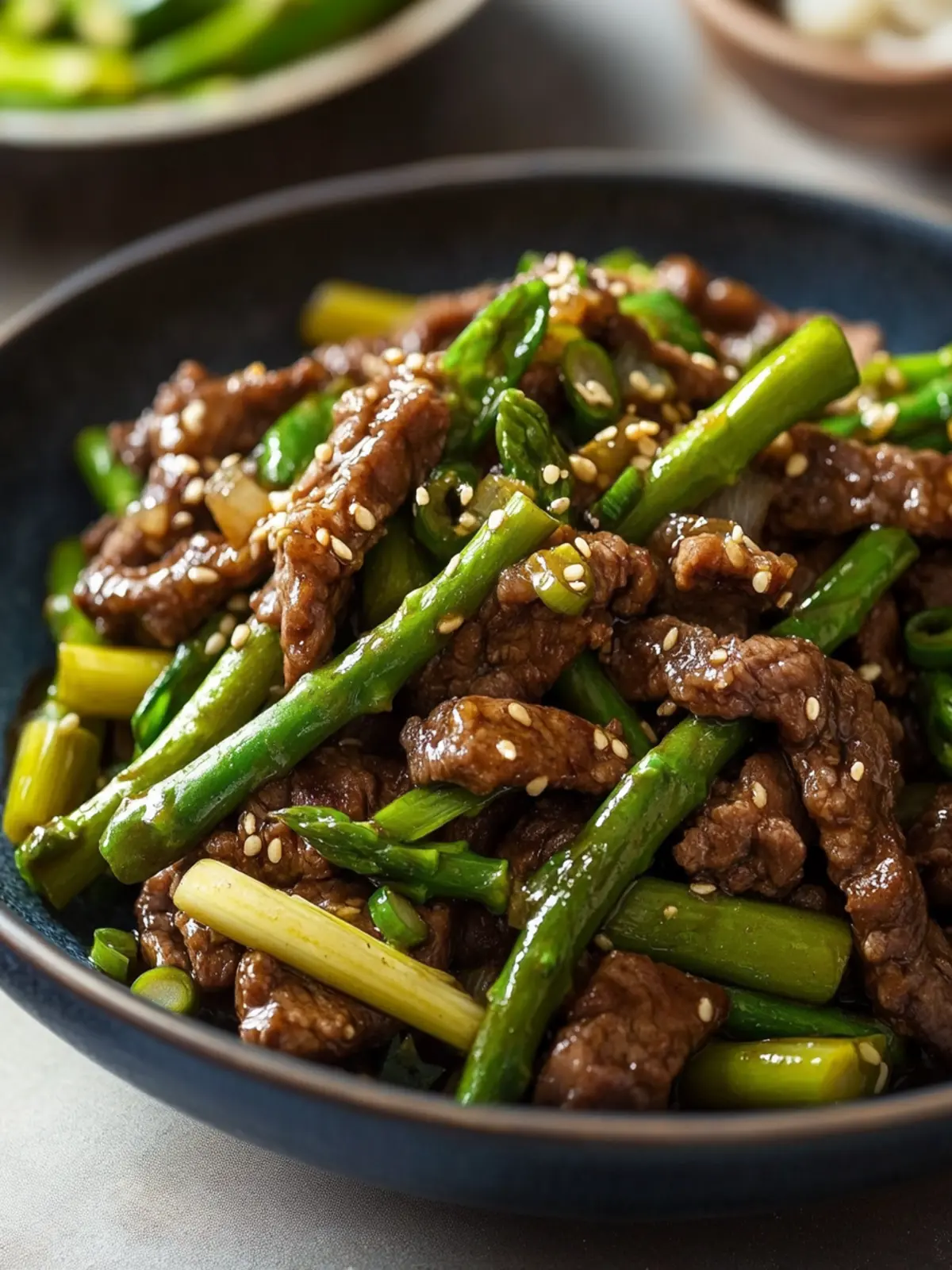 Savor Garlicky Beef and Asparagus Stir-Fry with Soy Ginger 4 Garlicky Beef and Asparagus Stir-Fry with Soy Ginger