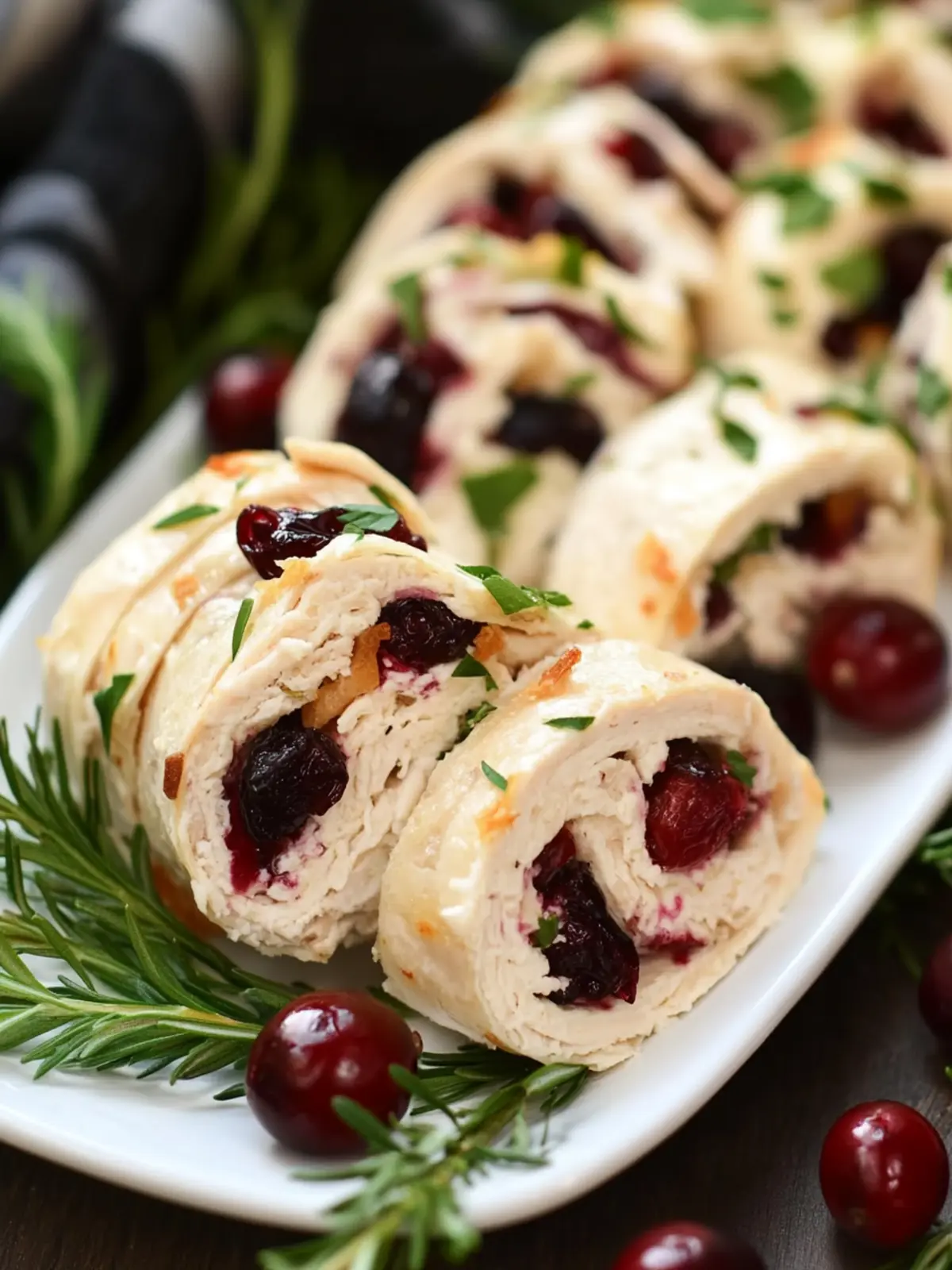 Delicious Turkey Cranberry Rollups: The Ultimate No-Bake Snack 4 Turkey Cranberry Rollups