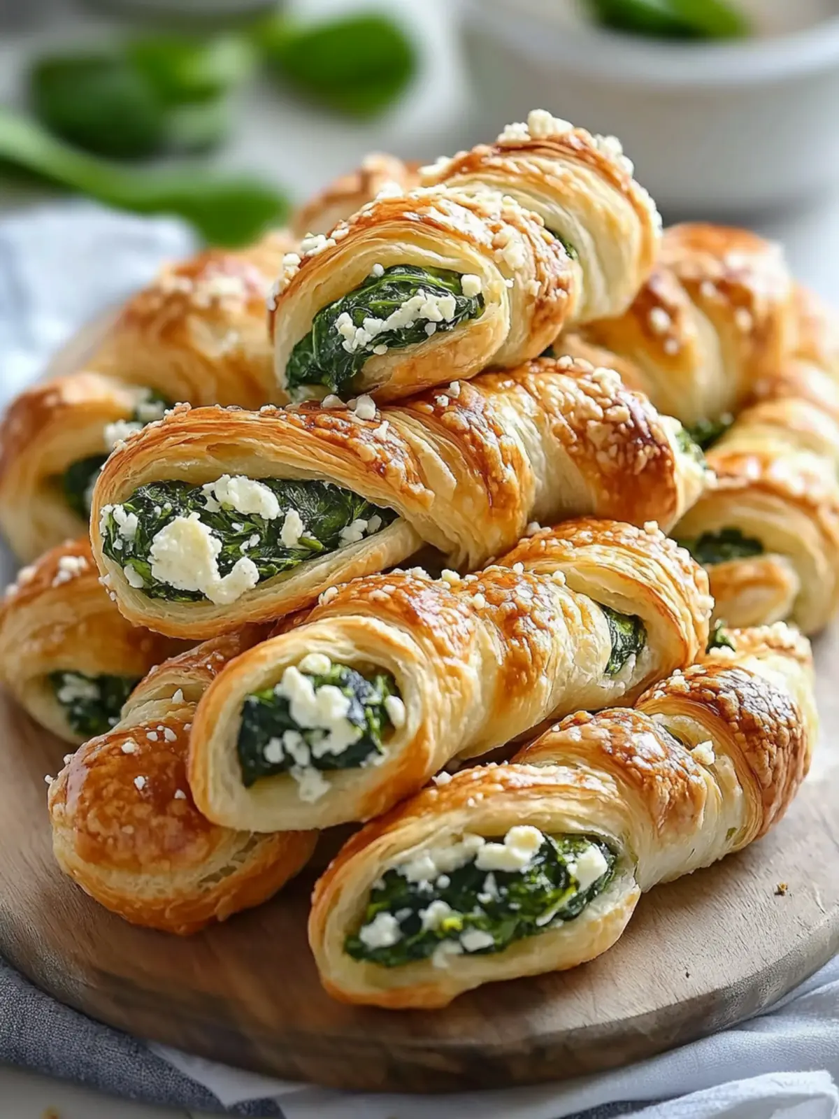 Spinach and Feta Puff Pastry Twists for Effortless Entertaining 2 Spinach and Feta Puff Pastry Twists