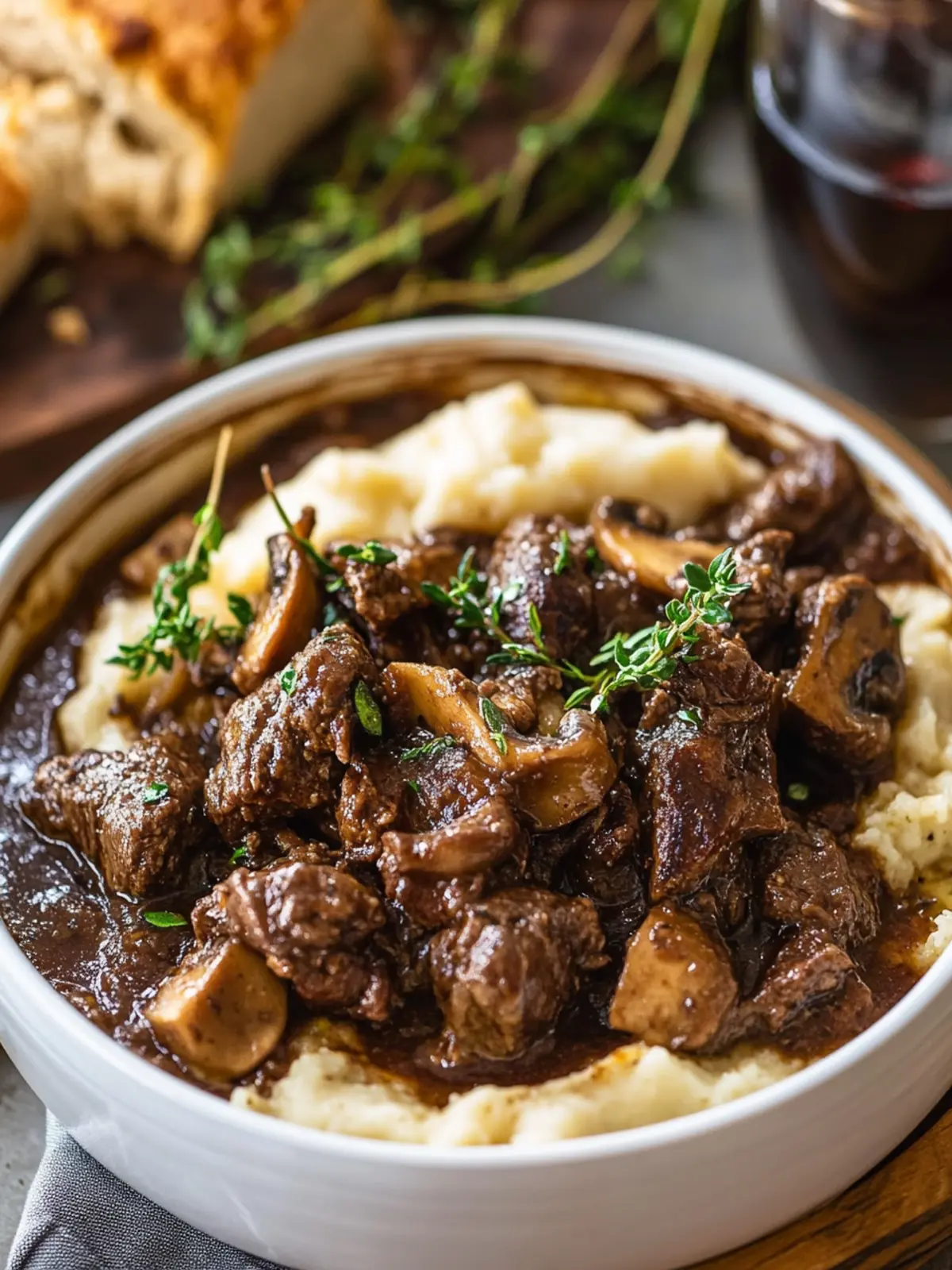 Cozy Braised Beef with Mixed Mushrooms for Ultimate Comfort 2 Braised Beef with Mixed Mushrooms
