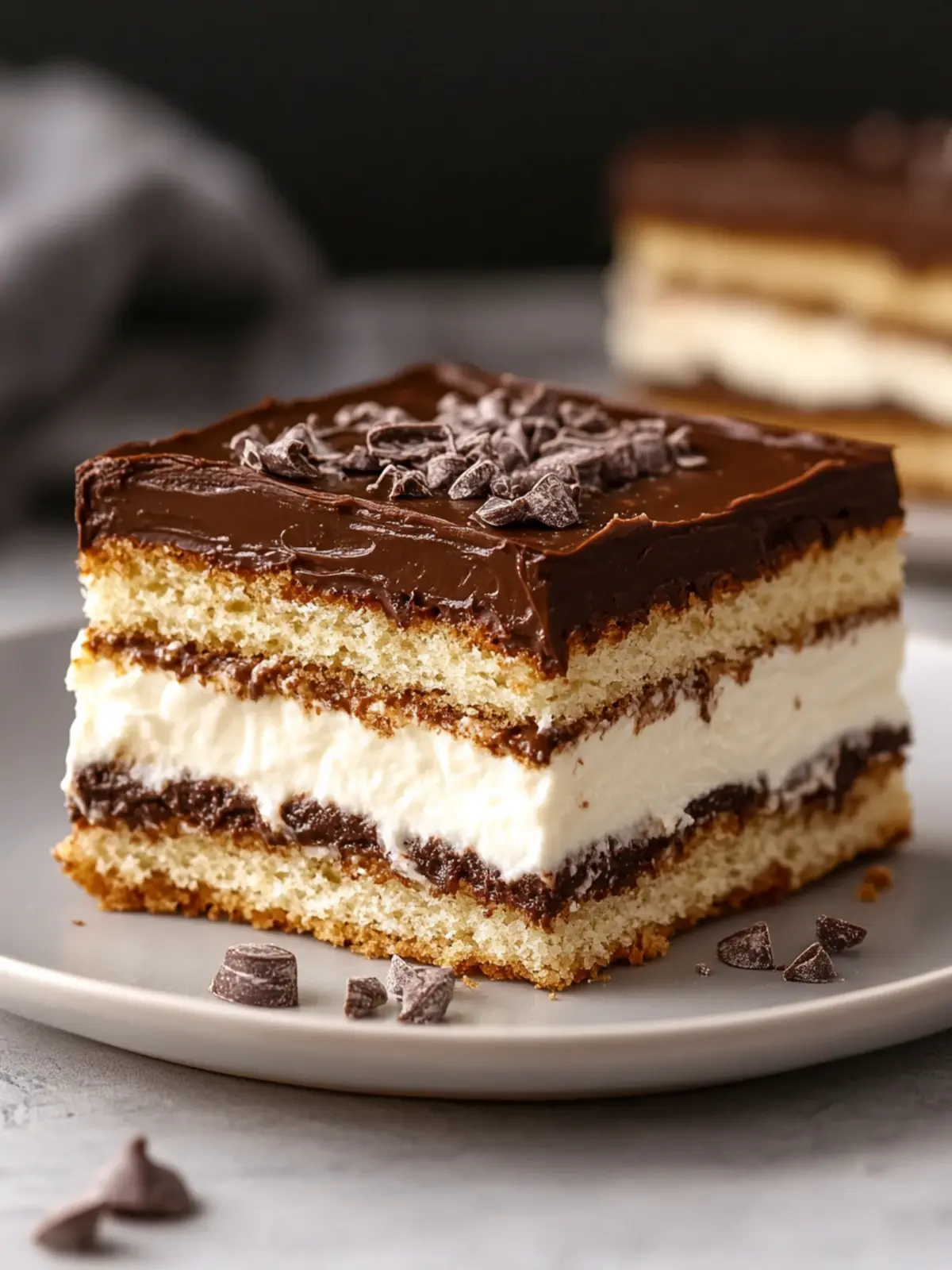 Easy No-Bake Chocolate Eclair Cake That's a Showstopper! 3 Easy No-Bake Chocolate Eclair Cake