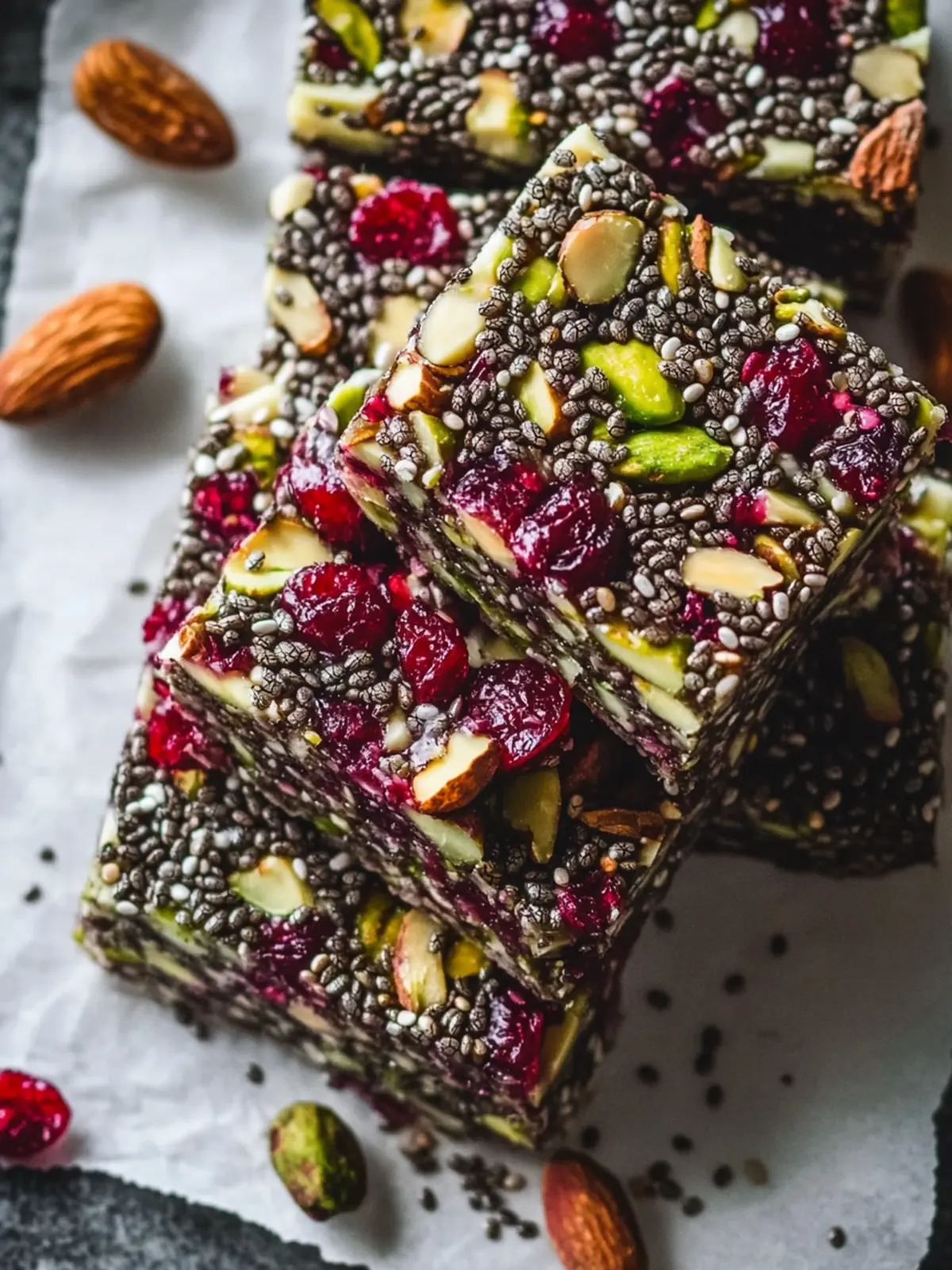 Pistachio Cranberry Chia Bars: Your Go-To Healthy Snack 3 Pistachio Cranberry Chia Bars