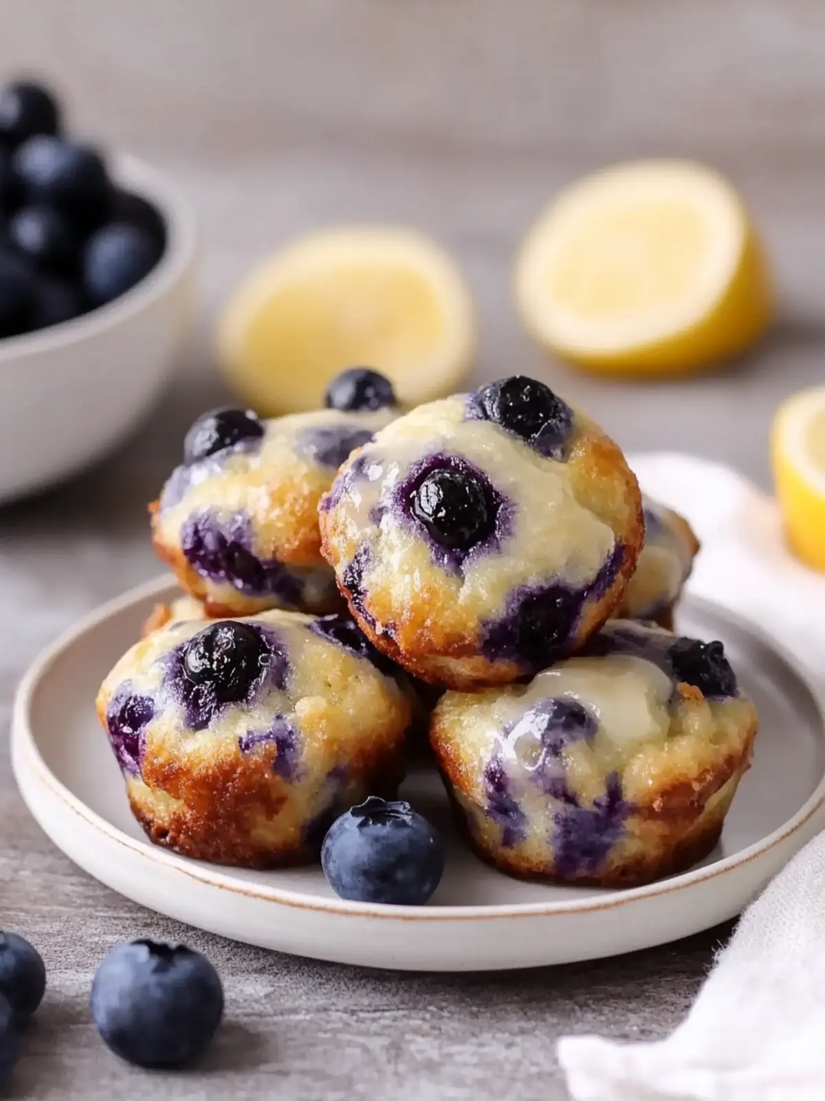 Delicious Baked Blueberry Fritter Bites for Guilt-Free Snacking 3 Baked Blueberry Fritter Bites