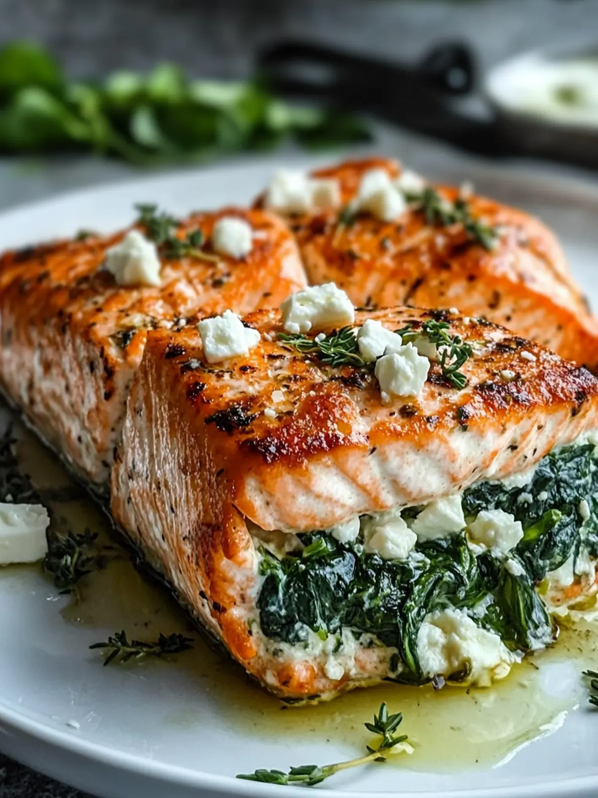 Delicious Spinach and Feta Stuffed Salmon for a Cozy Dinner 3 Delicious Spinach and Feta Stuffed Salmon
