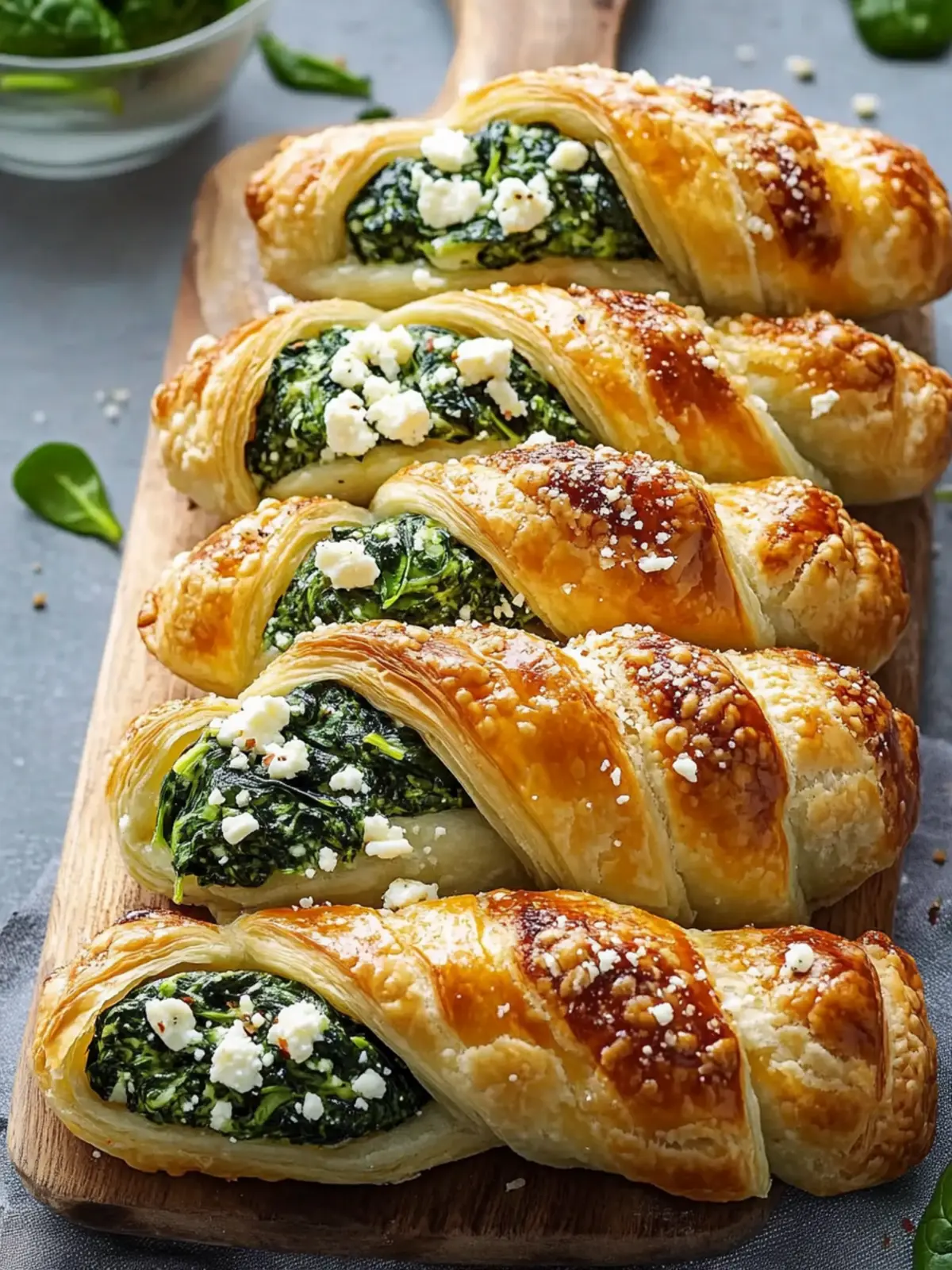 Spinach and Feta Puff Pastry Twists for Effortless Entertaining 4 Spinach and Feta Puff Pastry Twists