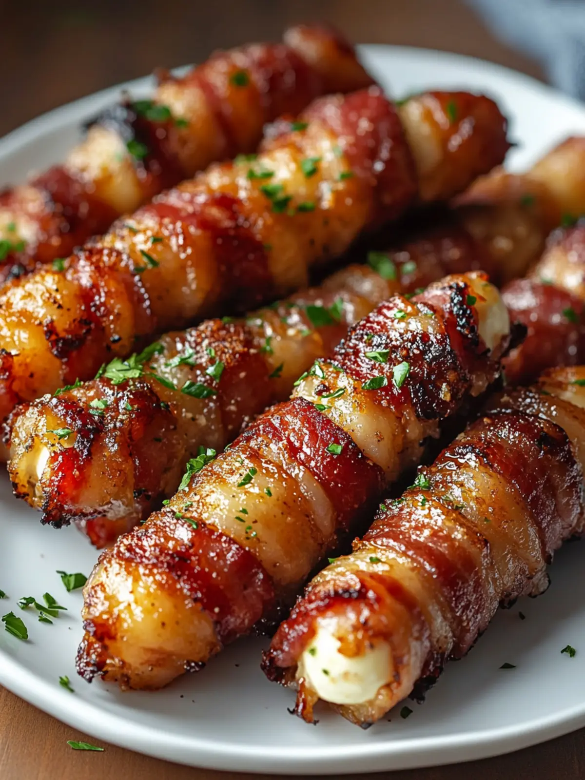 Crispy Bacon-Wrapped Mozzarella Sticks You'll Crave Forever 5 Crispy Bacon-Wrapped Mozzarella Sticks
