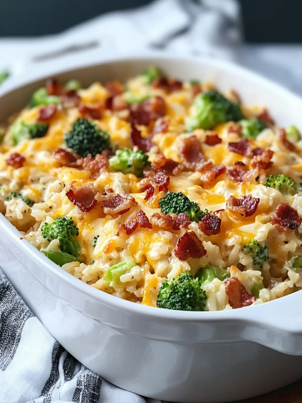 Bacon Cheddar Broccoli Rice Casserole: Ultimate Comfort Dish 4 Bacon Cheddar Broccoli Rice Casserole